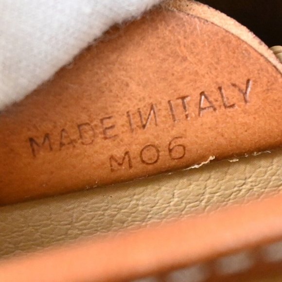 CELINE Logo Macadam Pattern Briefcase Hand Bag PVC Leather Brown Italy - Picture 13 of 16